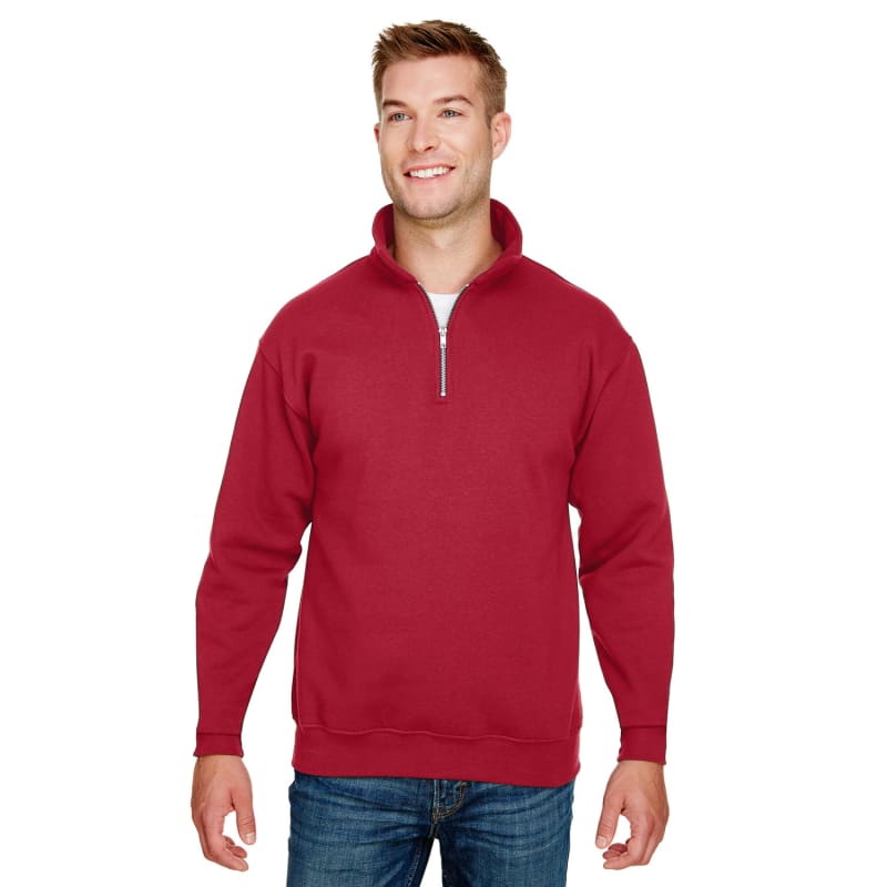 Bayside Unisex 9.5 Oz., 80/20 Quarter-Zip Pullover Sweatshirt | Polar ...