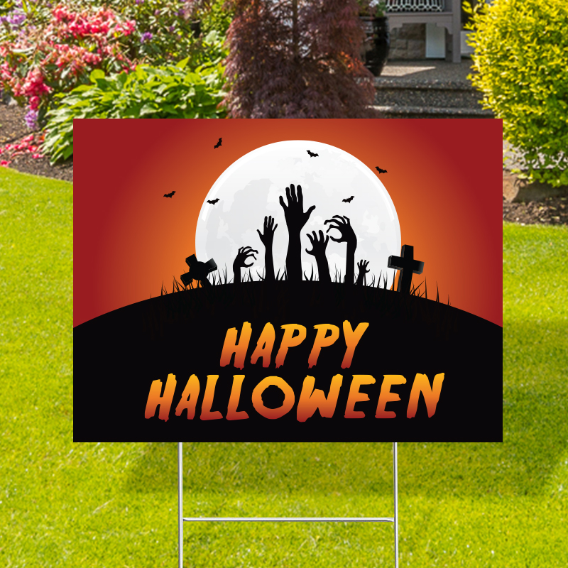 Happy Halloween Spooky Yard Signs