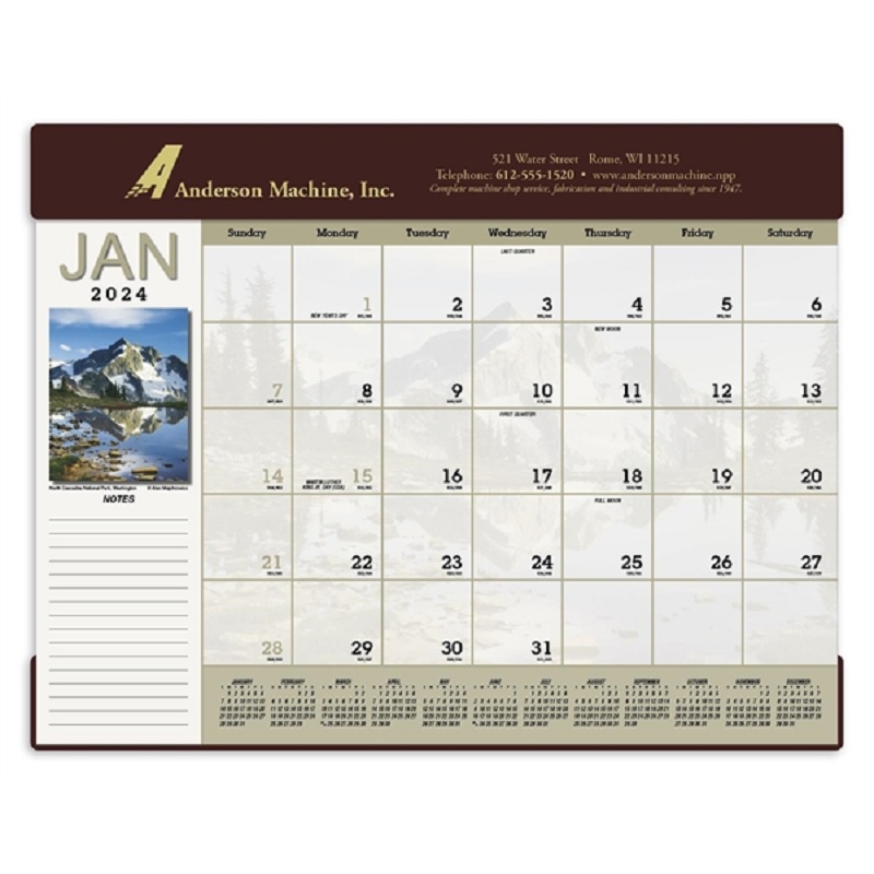 Scenic Desk Pad 2024 Calendar Calendars