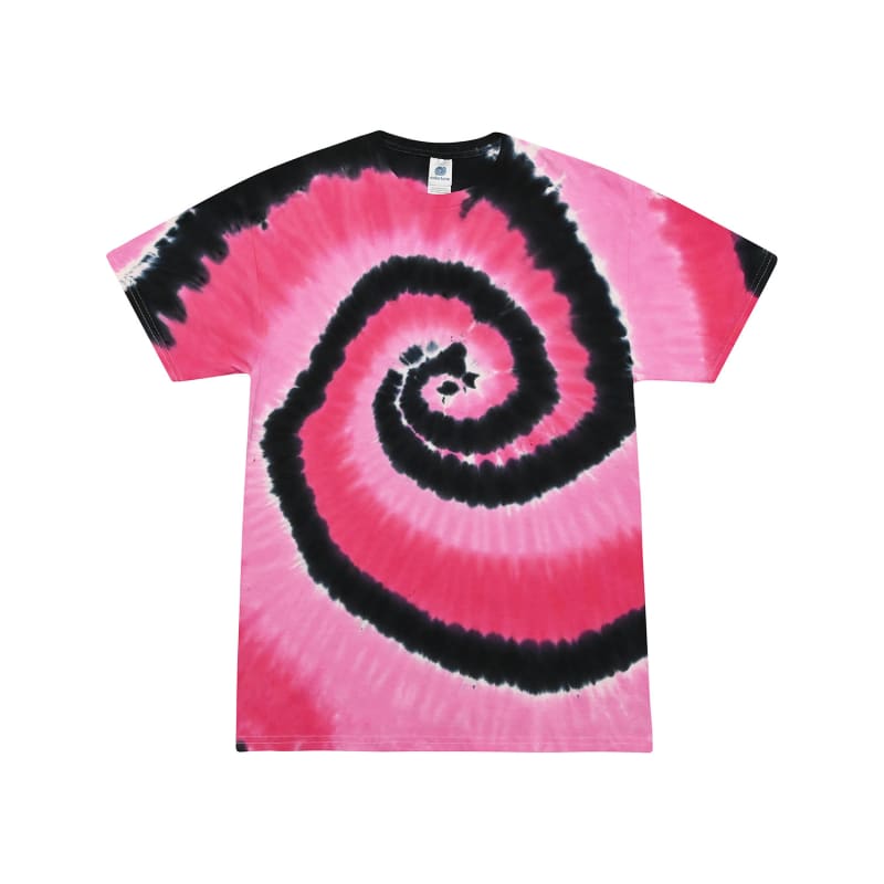 Camo colors spiral tye dye t shirt