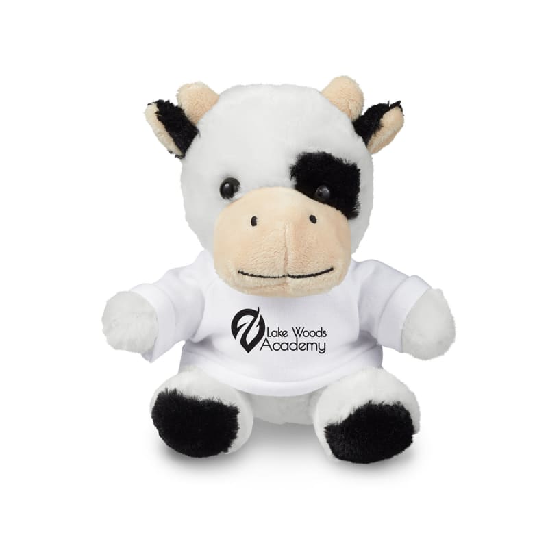 7&amp;quot; Plush Cow With T-Shirt