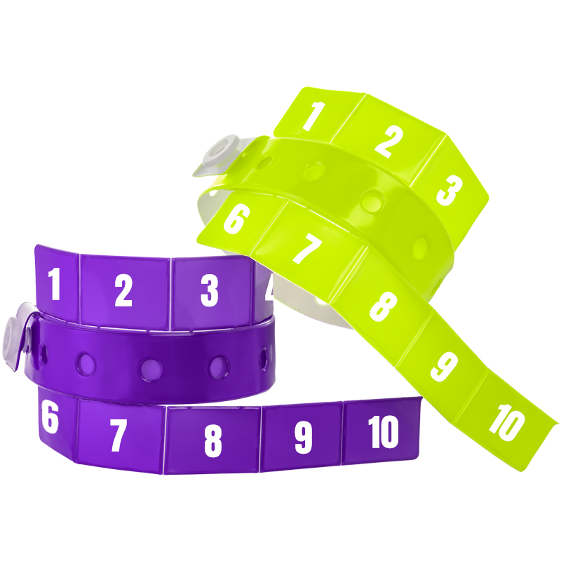 10-Tab Vinyl Wristbands