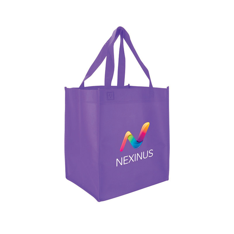 10.5" W X 11.75" H With 8" Gusset Full Color Shopping Totes