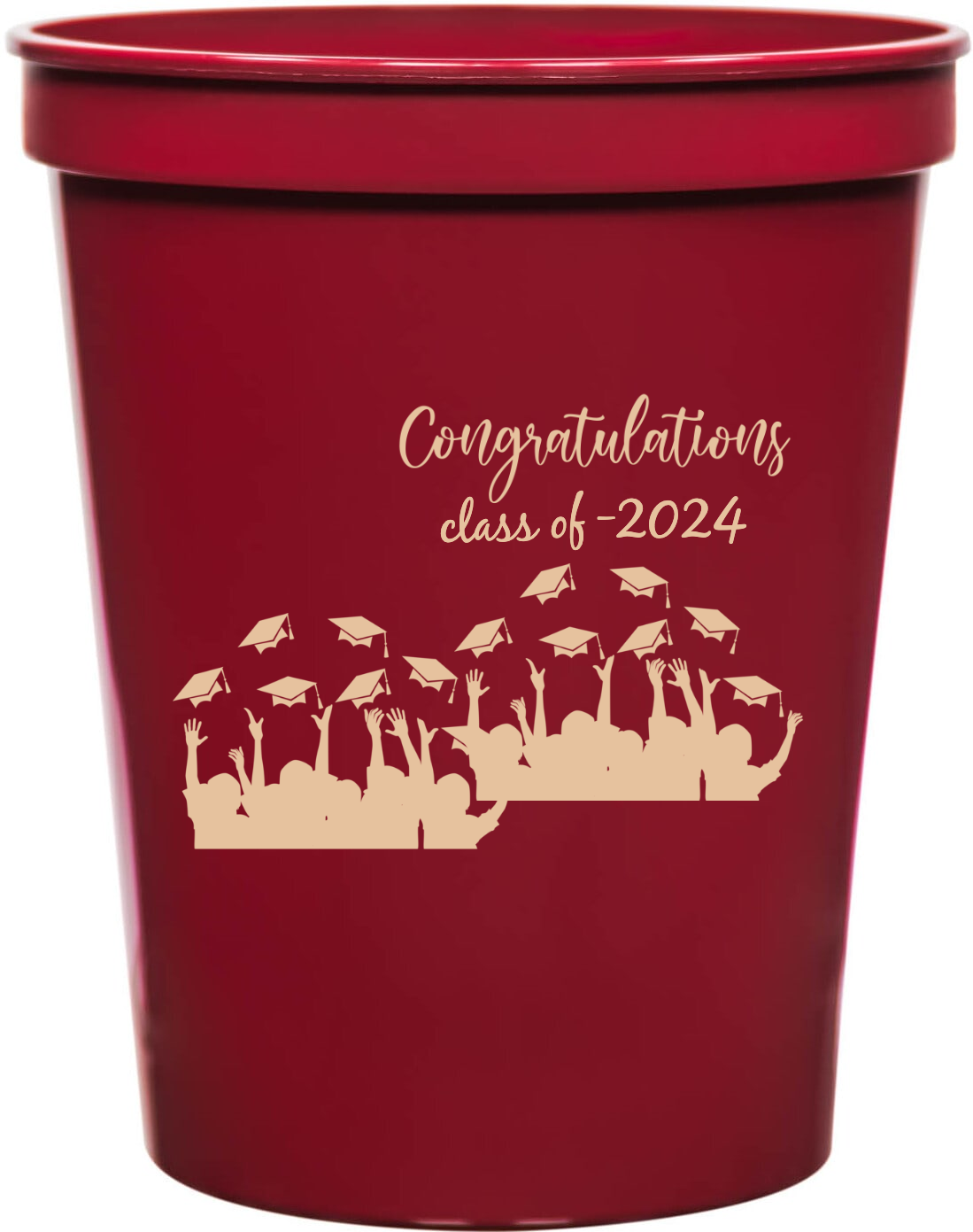 Graduation Class Of 2024 - 16oz Stadium Cups Style 133410