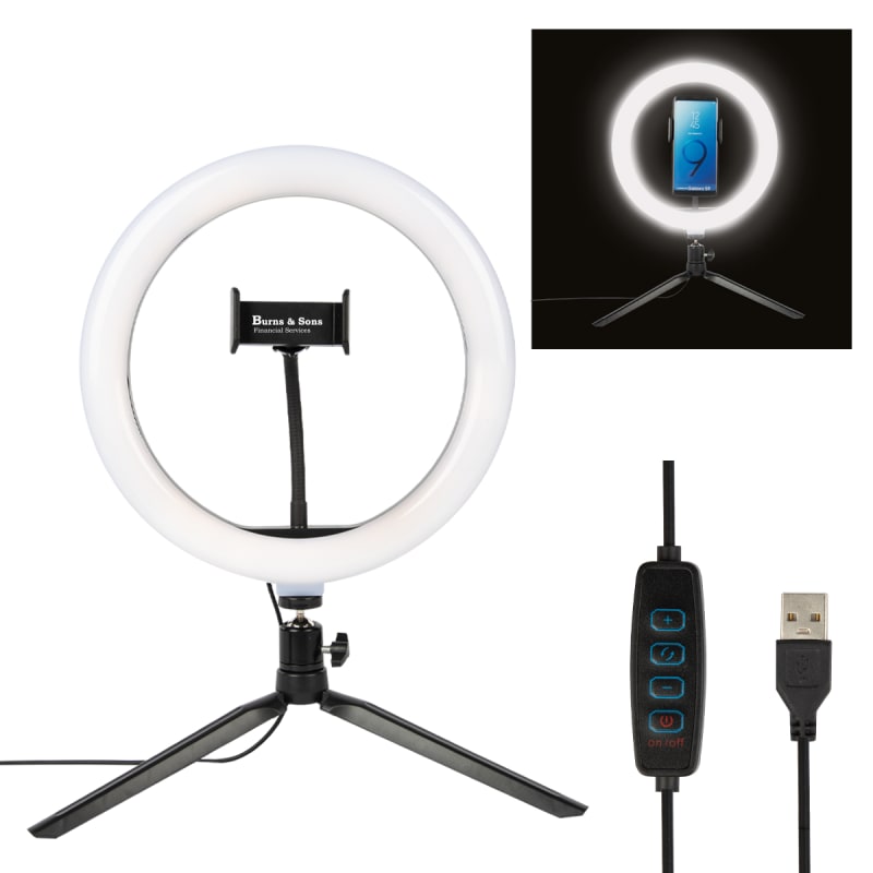 10&amp;quot; LED Ring Light With Phone Holder