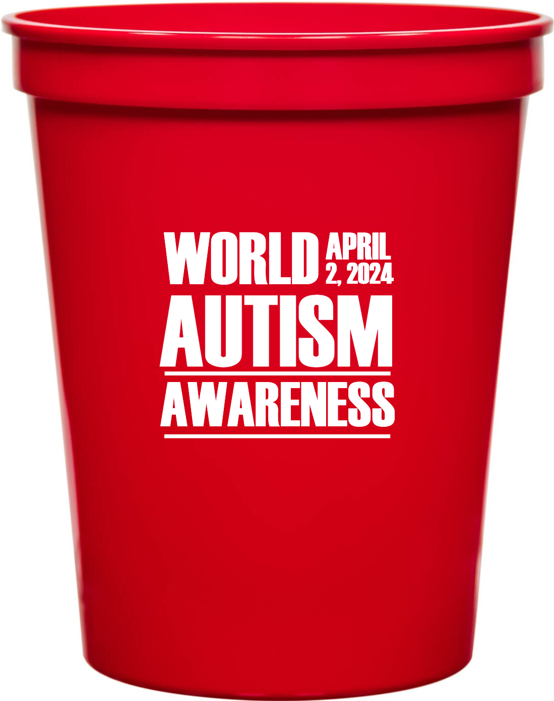 Autism Awareness World April 2 2024 16oz Stadium Cups Style 116959