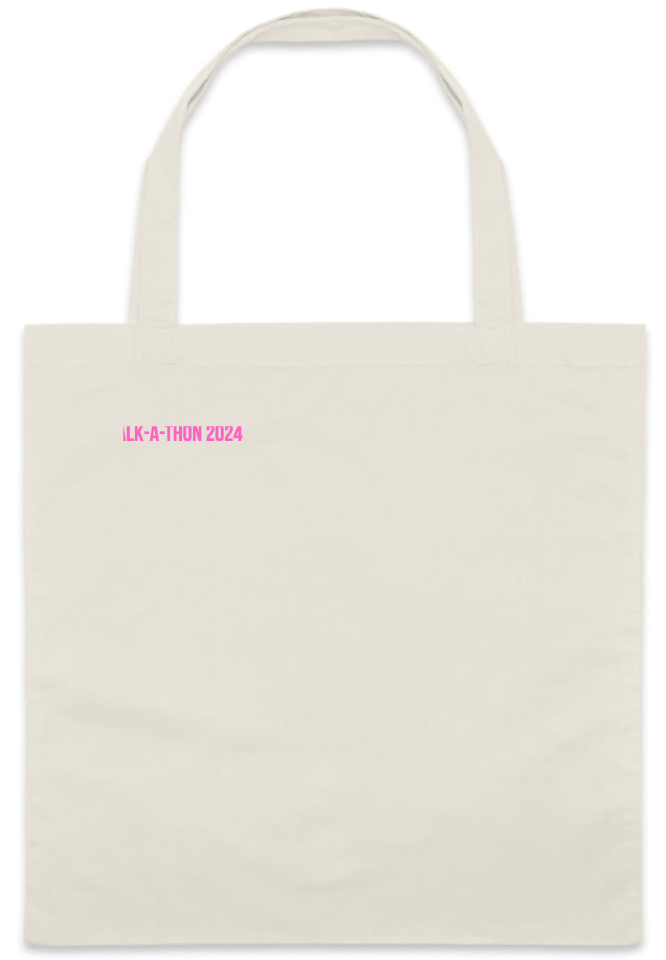 Charities, Fundraisers & Awareness Cancel Cancer Breast Walk-a-thon 2024 Custom Everyday Cotton Tote Bags Style 156596