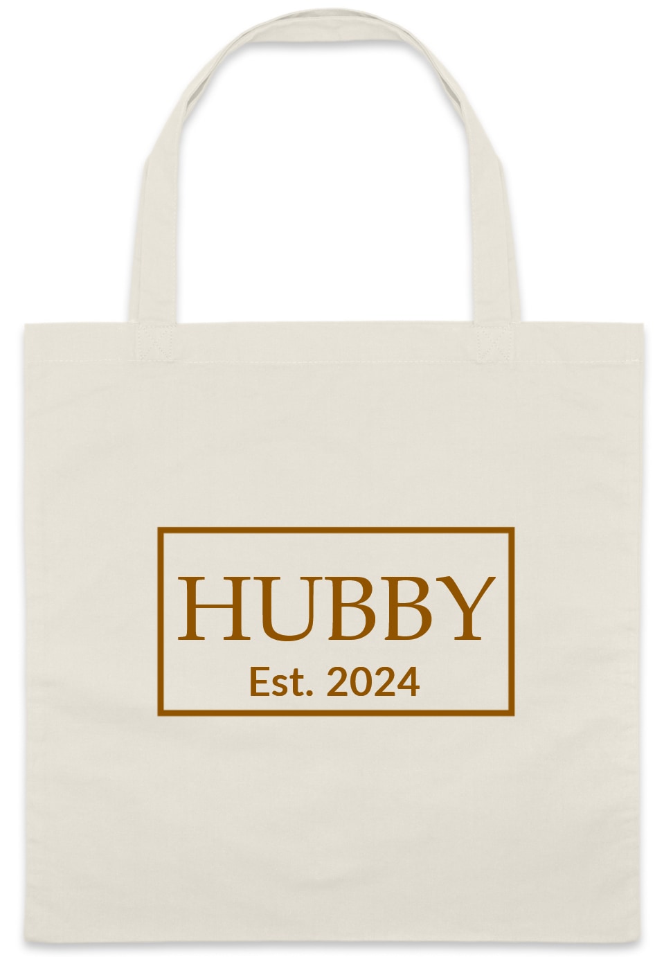 Weddings Est 2024 Hubby Custom Everyday Cotton Tote Bags Style 152101