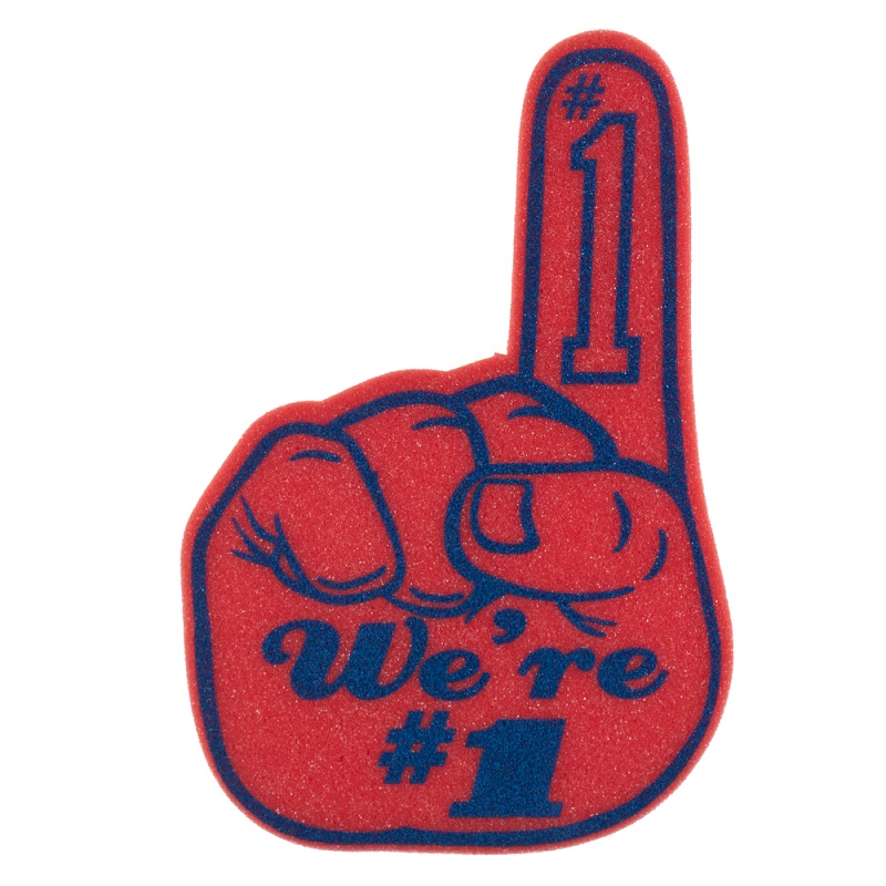 12 Inch Number One Foam Hand Mitt