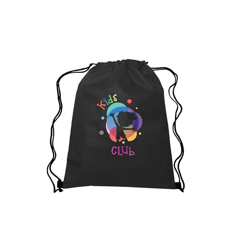 13" W X 16.5" H Full Color Drawstring Non-Woven Bags