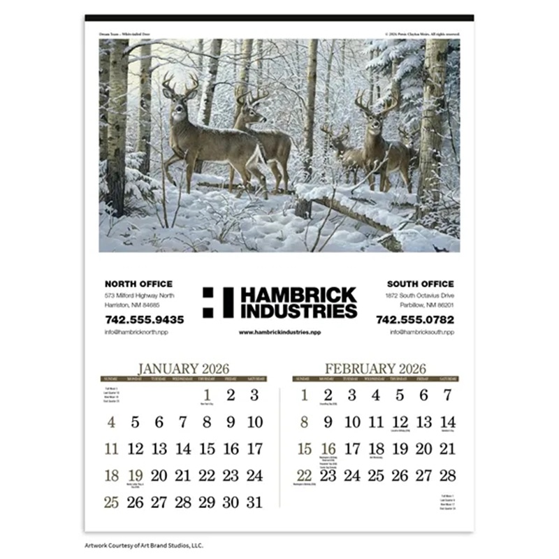 Wildlife Art 2026 Calendar