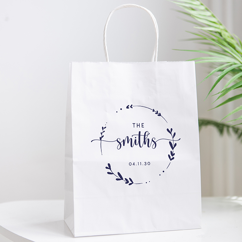 10 X 13 Inch Custom Twisted Handle Paper Shopping Bags