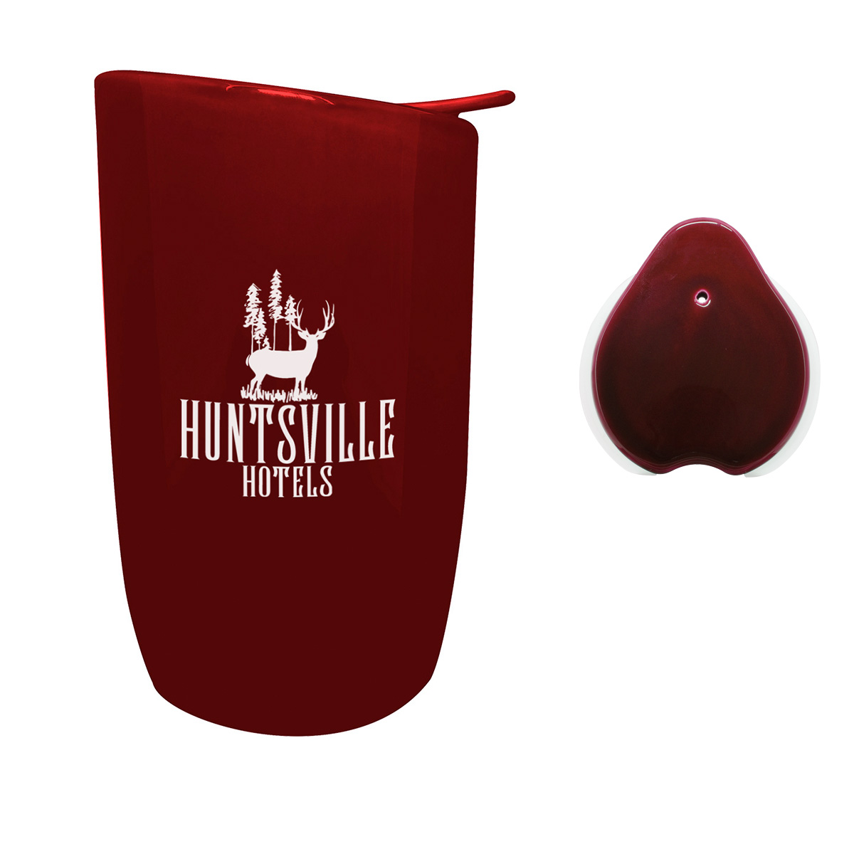 14 OZ. BOUNDARY FALLS STONEWARE MUG WITH LID