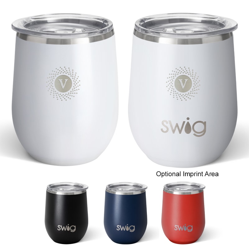 12 Oz. Swig Life™ Stainless Steel Stemless Wine Tumbler