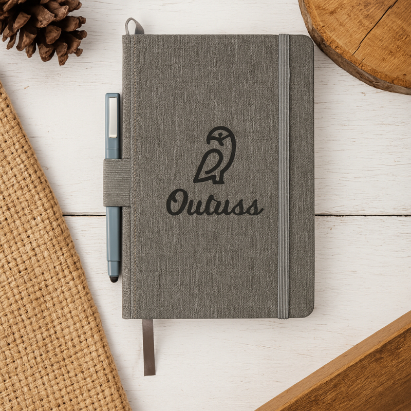 5.5" X 8.5" FSC® Mix Heathered Hard Bound Journal