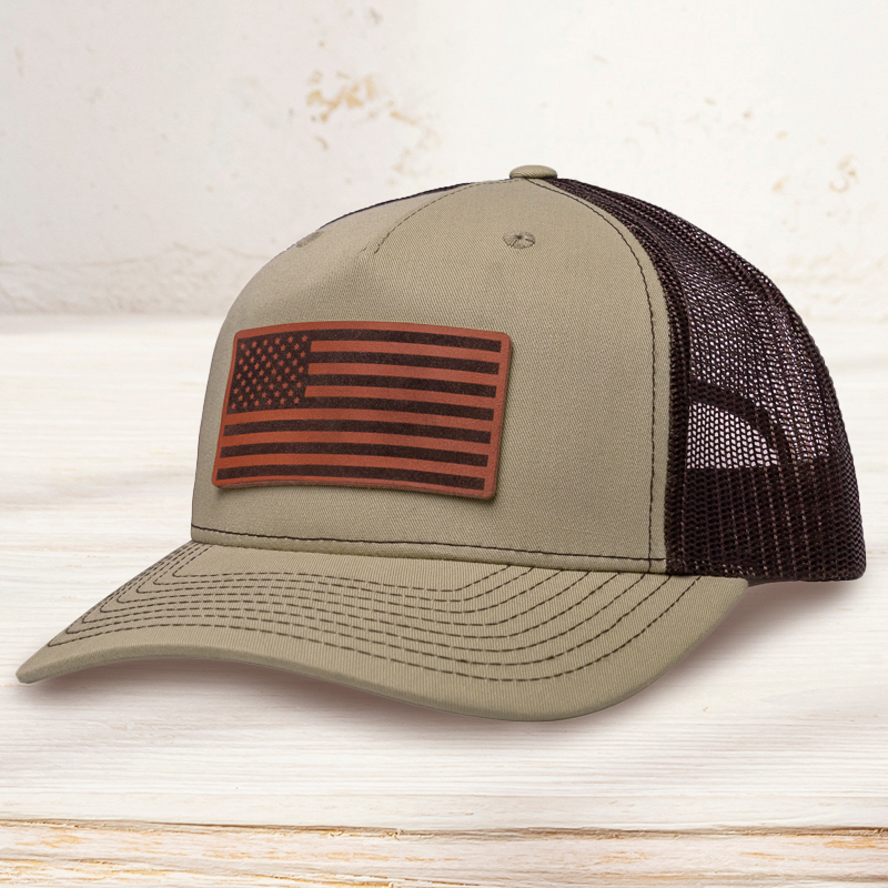 Custom Leather Patch Hat