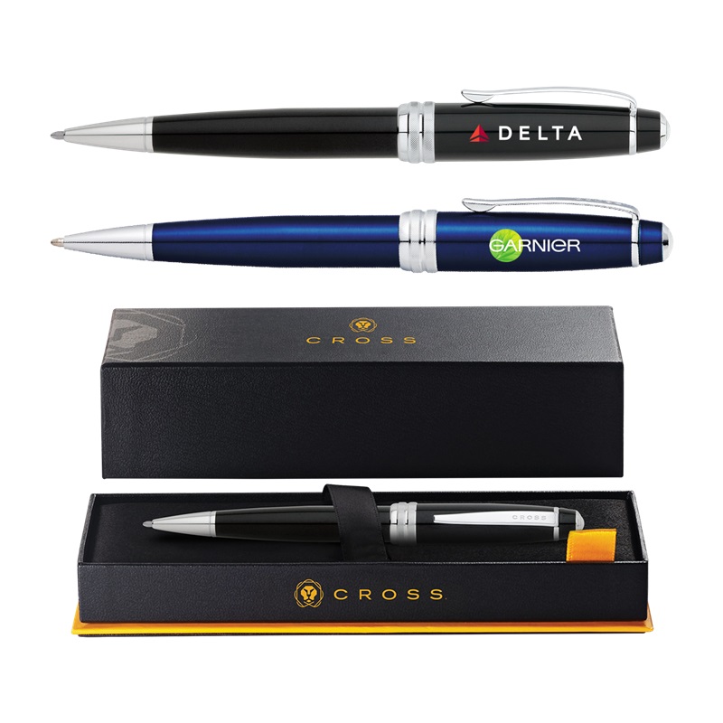 Custom Cross® Bailey Ballpoint Pen With Premium Gift Box