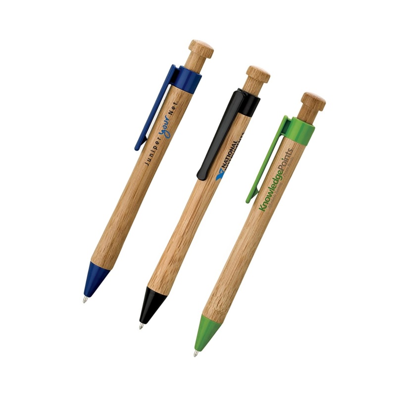 Basics Plastik Kiva Bamboo Ballpoint Pen