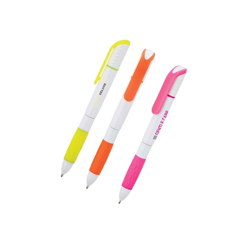 Basics Plastik Vortex Ballpoint & Highlighter