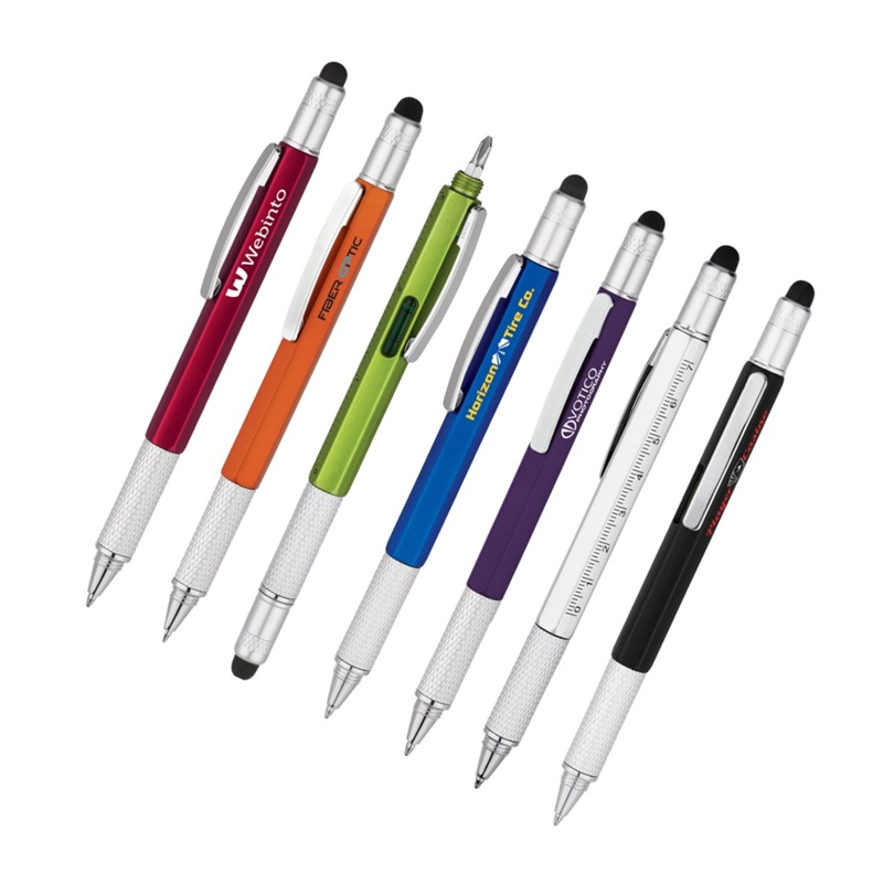Basics Plastik Fusion 5-in-1 Work Pen