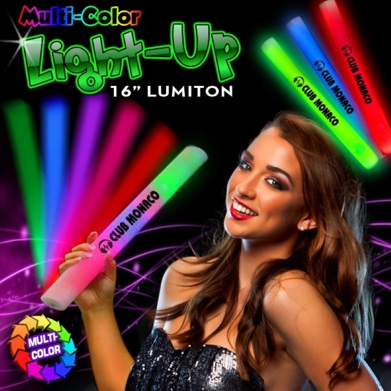 16 Inch LED Light Up Foam Glow Lumiton Baton