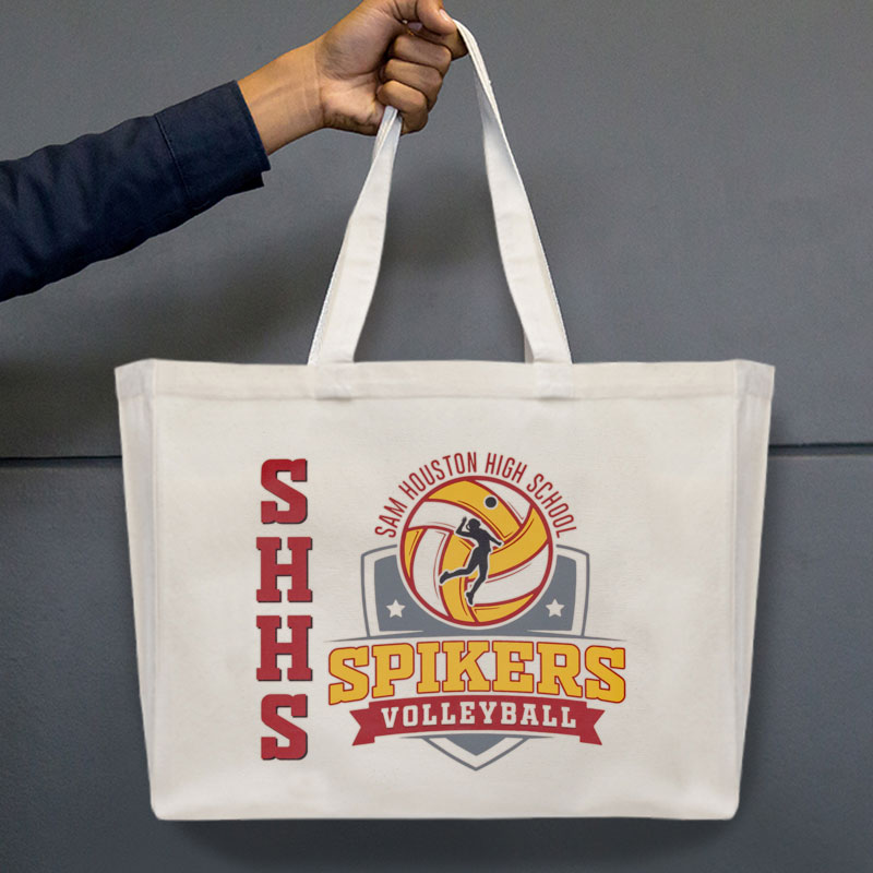 Volleyball tote bag sale