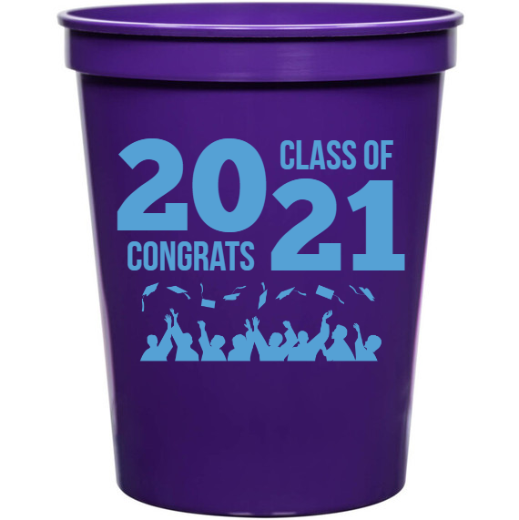Graduation 20 21 Congrats Class Of 16oz Stadium Cups Style 127800