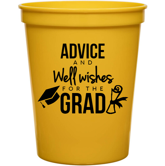 Graduation Advice Well Wishes F H E 16oz Stadium Cups Style 127345