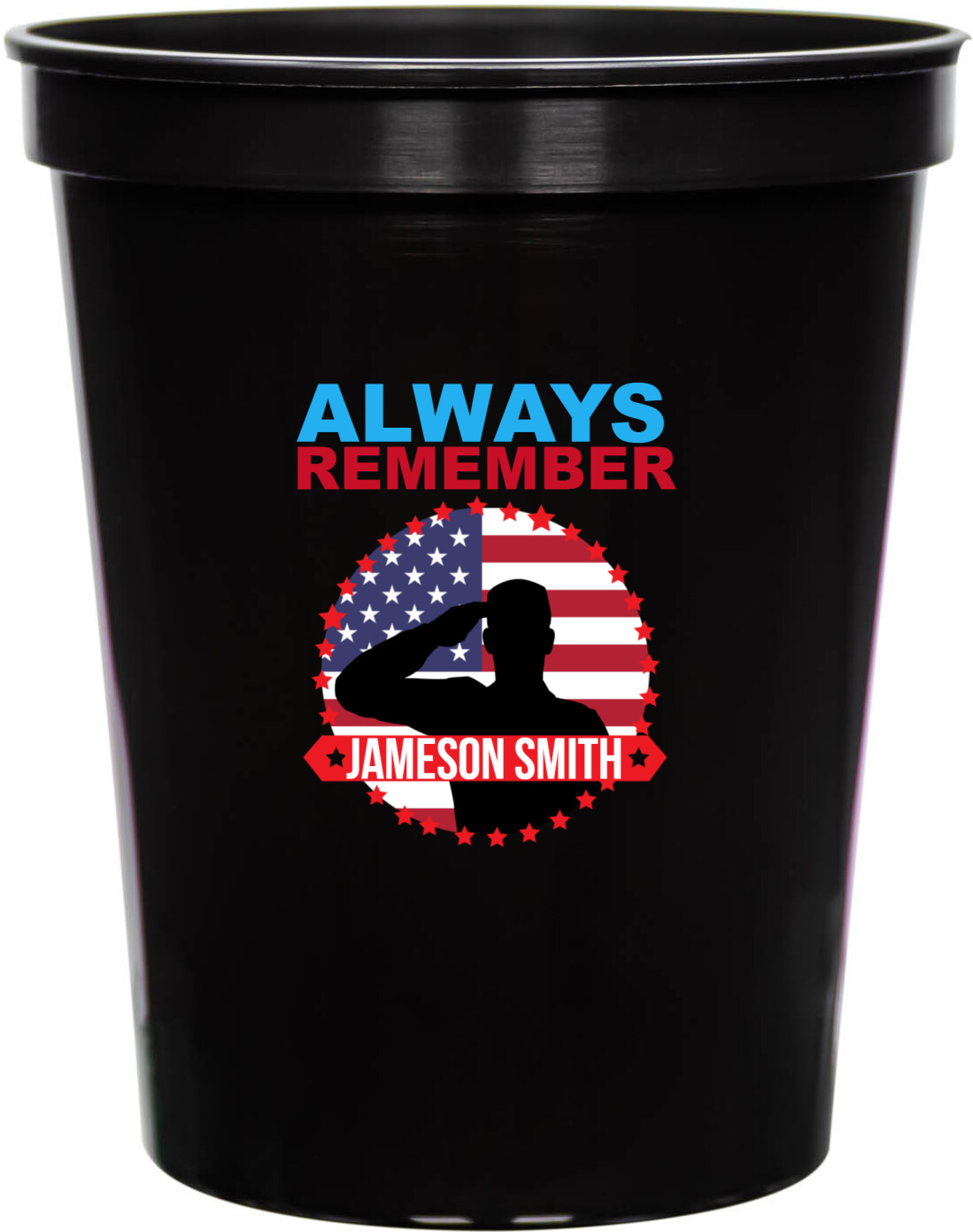Always Remember 16oz Stadium Cups Style 173043