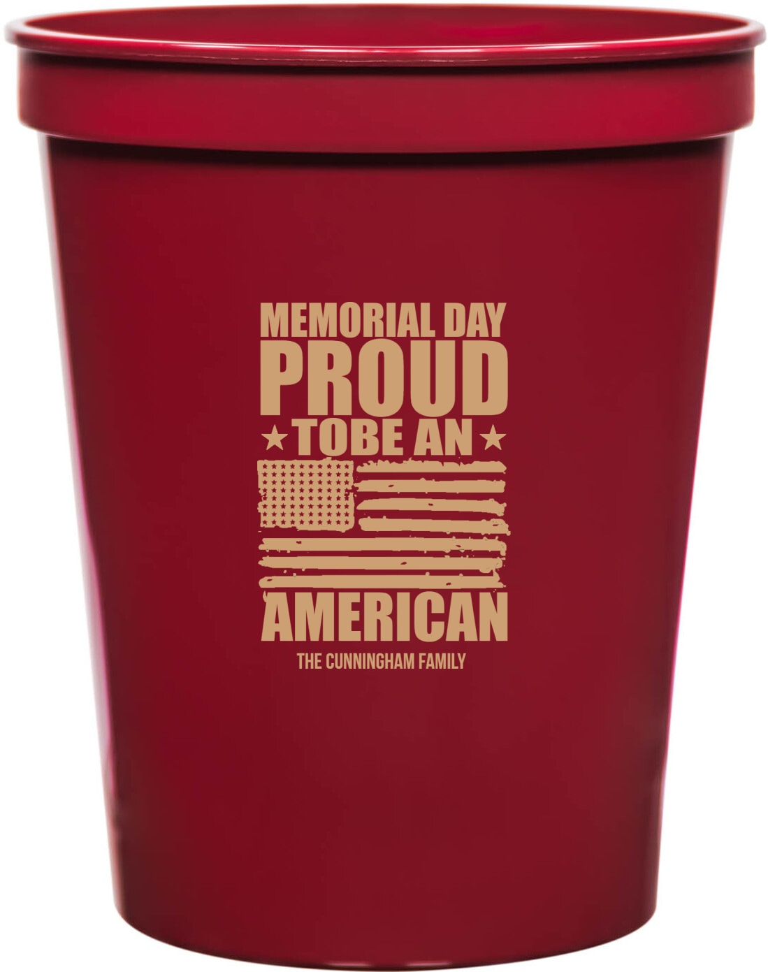Memorial Day Proud To Be An American Tobe 16oz Stadium Cups Style 172769