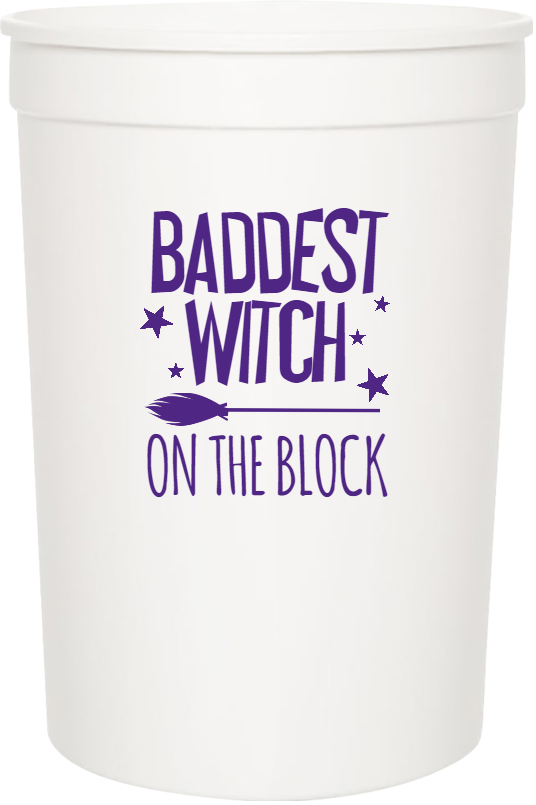 Halloween Baddest Witch On The Block 16oz Stadium Cups Style 113518