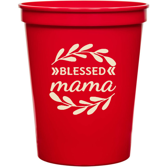 Holidays & Special Events Blessed Mama 16oz Stadium Cups Style 133727