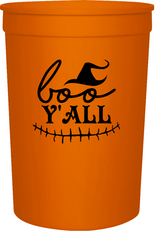 Halloween Boo Yall 16oz Stadium Cups Style 113478