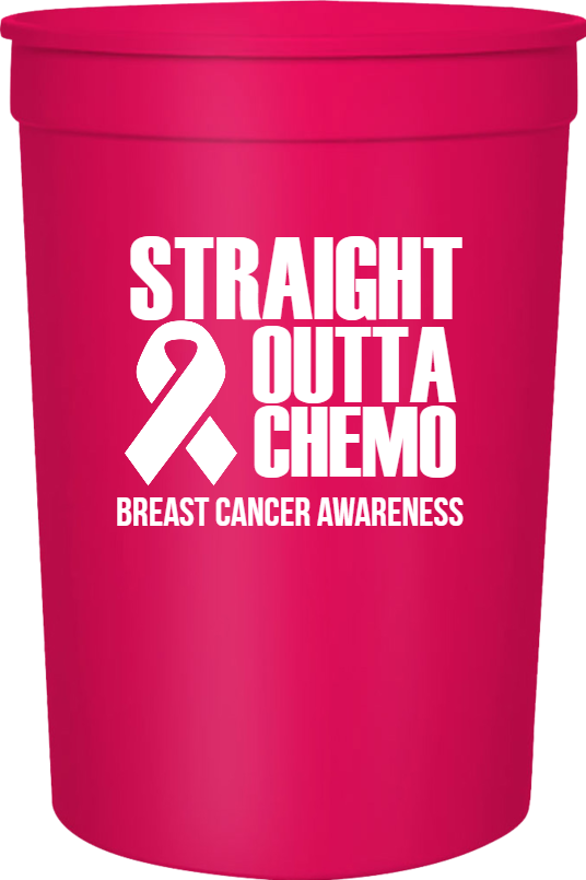Special Events Breast Cancer Awareness Straight Outta Chemo 16oz Stadium Cups Style 123593