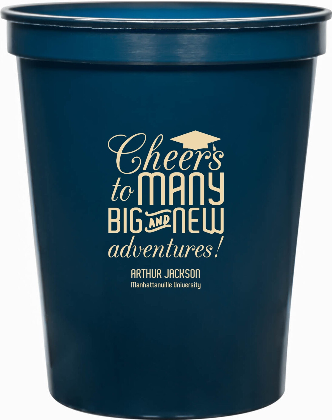 Cheers To Many Big And New Adventures 16oz Stadium Cups Style 172711