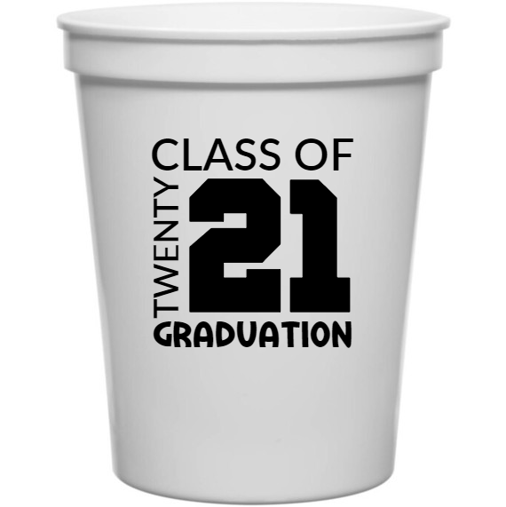Graduation Class Of Twenty 21 16oz Stadium Cups Style 127819