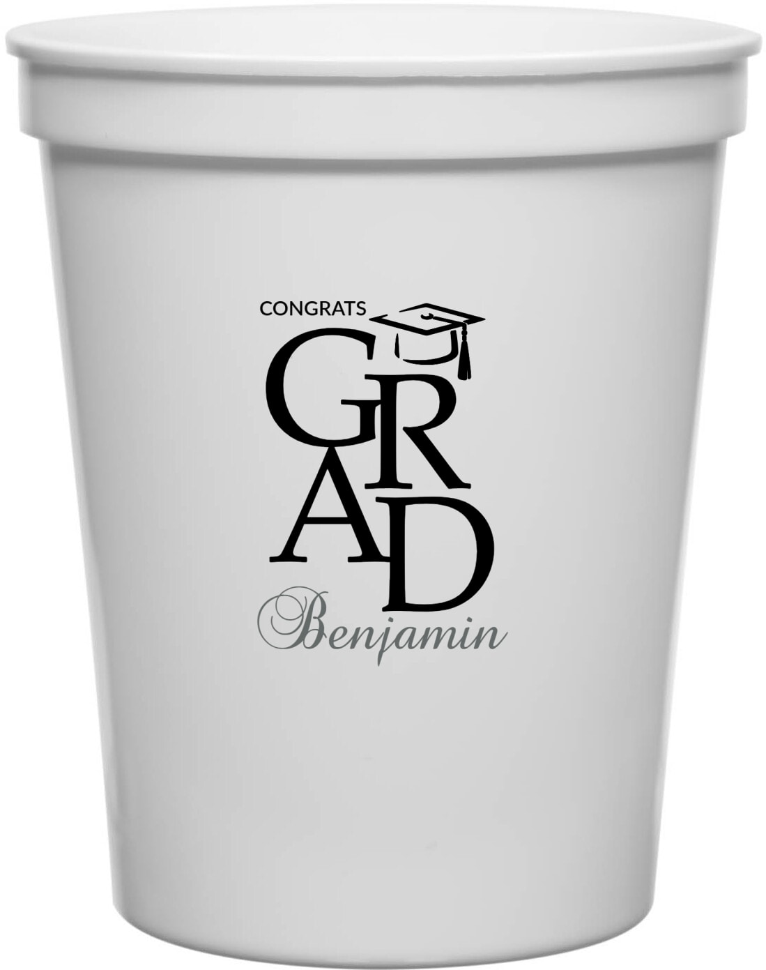 Congrats Grad Benjamin 16oz Stadium Cups Style 171446