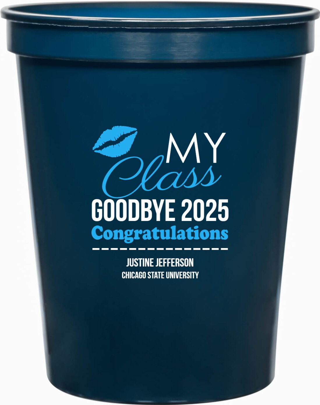 Kiss Myclass Goodbye 2025 Congratulations 16oz Stadium Cups Style 172681