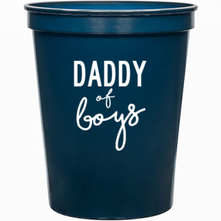 Holidays & Special Events Daddy Of Boys 16oz Stadium Cups Style 136378
