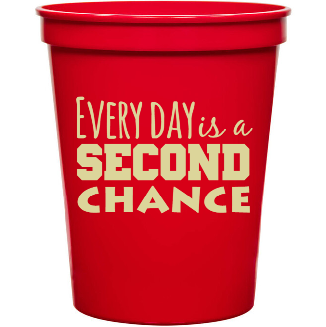 Back To School Every Day Is Second Chance 16oz Stadium Cups Style 139194