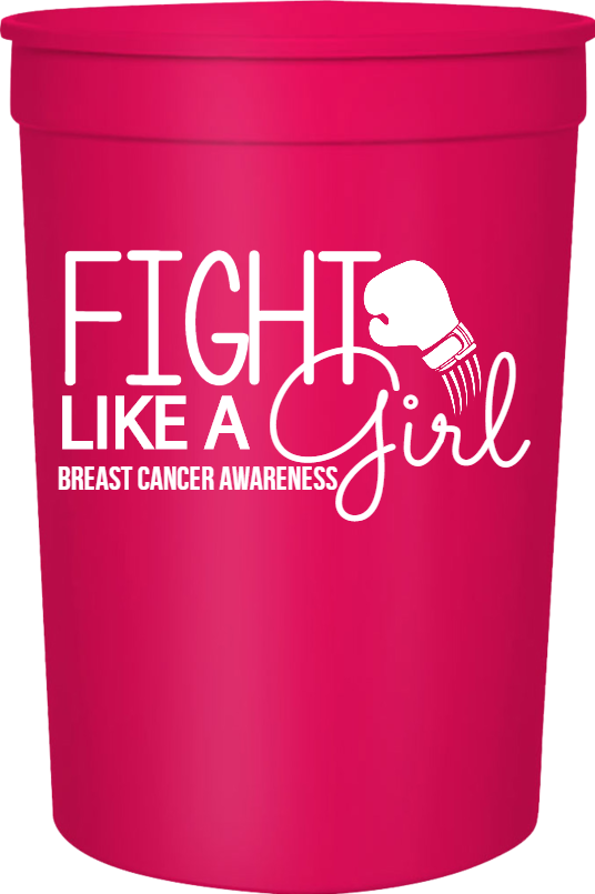 Special Events Fight Like Girl Breast Cancer Awareness 16oz Stadium Cups Style 123958