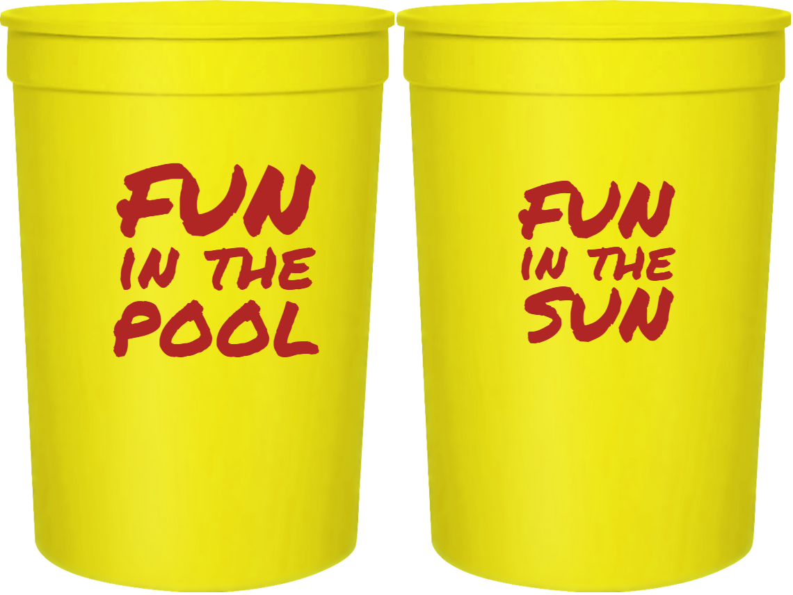 Pool Party Fun In The 16oz Stadium Cups Style 105996