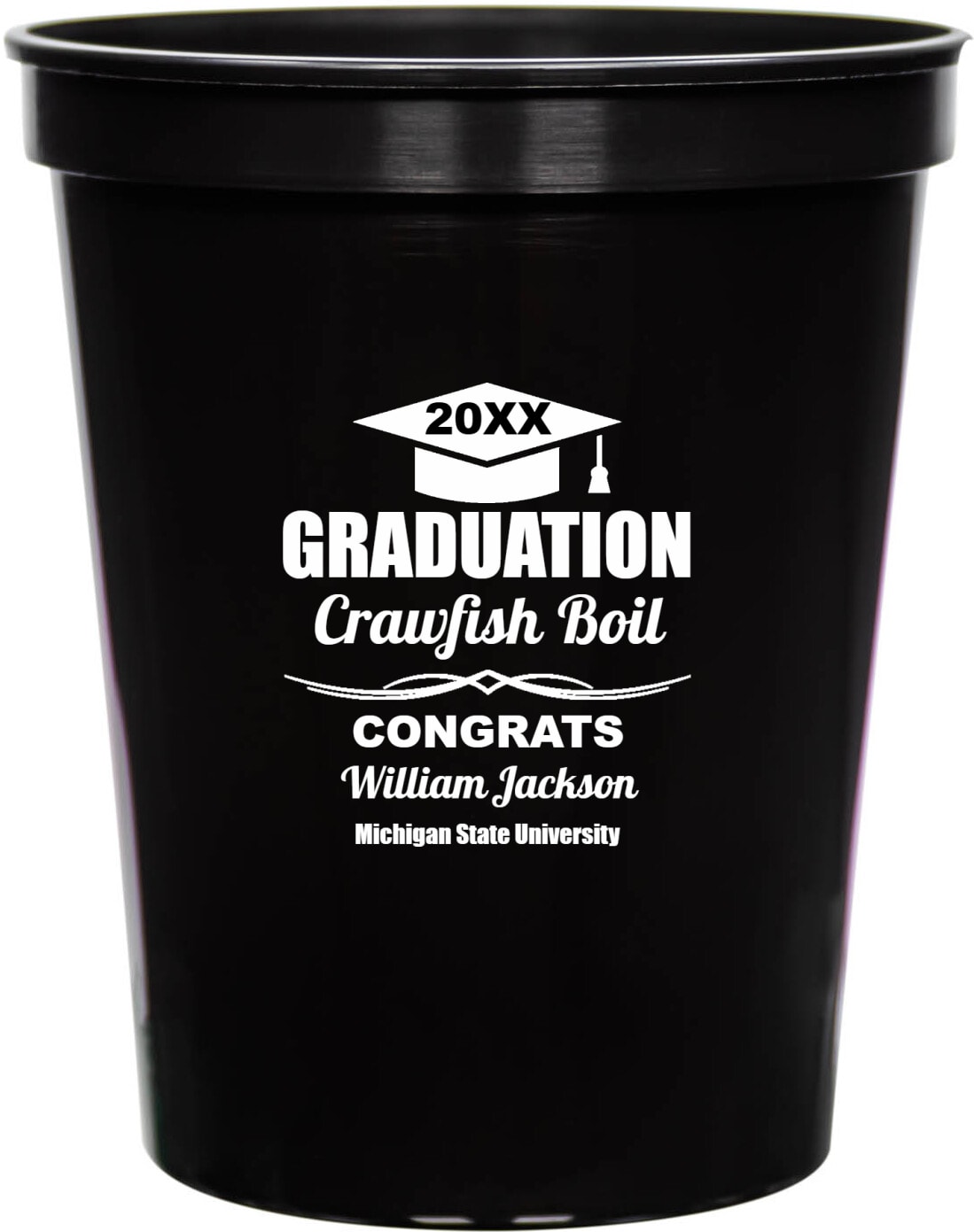 Hgraduation Crawfish Boil 20xx Congrats 16oz Stadium Cups Style 172735