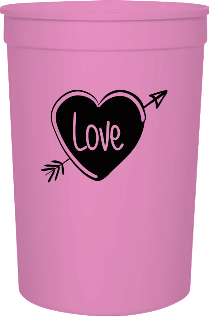 Happy Valentine Day 16oz Stadium Cups Style 100138