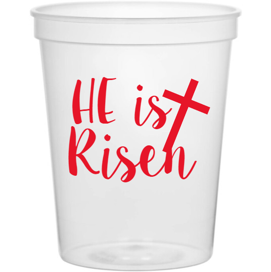 Holidays & Special Events He Is Risen 16oz Stadium Cups Style 133283
