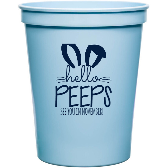 Holidays & Special Events Hello Peeps See You In November 16oz Stadium Cups Style 133281