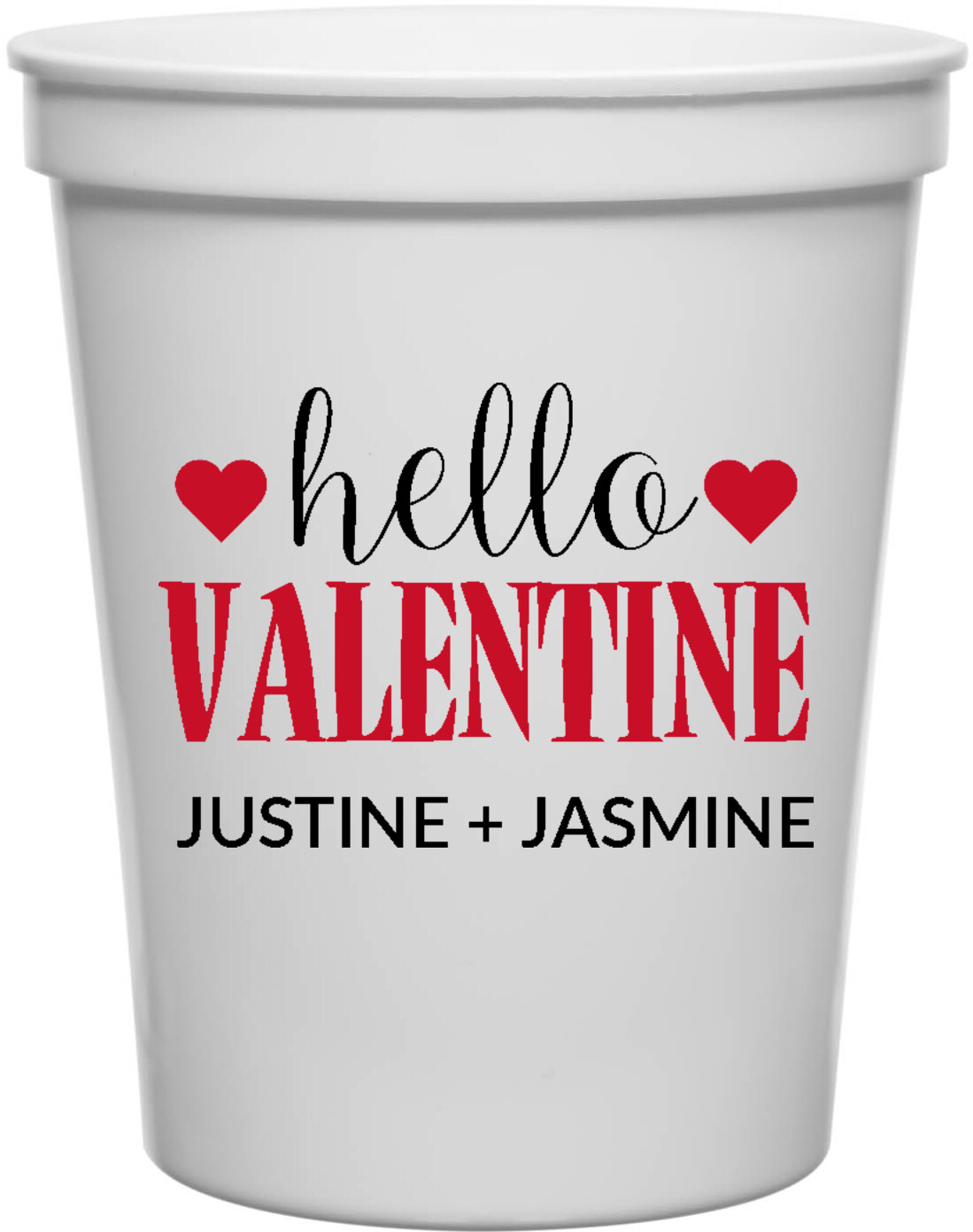 Hello Valentine Justine Jasmine 16oz Stadium Cups Style 169574
