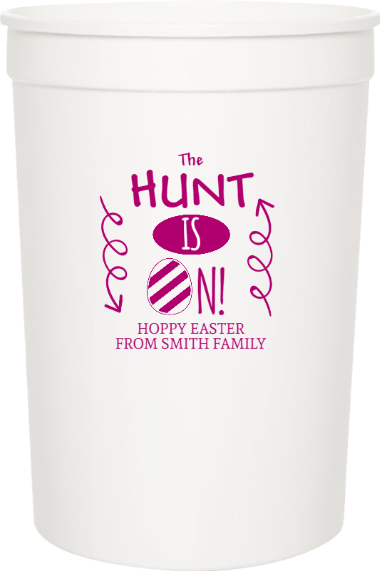 Easter Hunt Is N The Hoppy From Smith Family 16oz Stadium Cups Style 103795