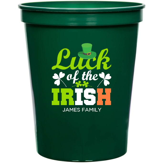 Luck Of The Irish 16oz Stadium Cups Style 158610