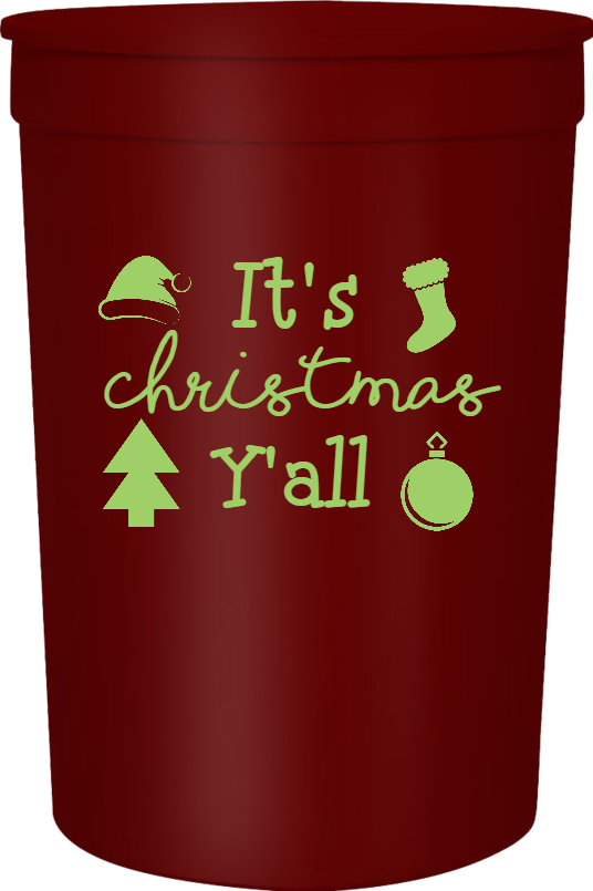 Holiday Its Christmas Yall 16oz Stadium Cups Style 126822